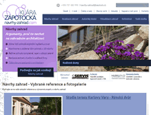 Tablet Screenshot of navrhy-zahrad.com